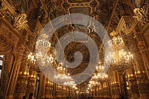 Interior of Opera Garnier in Paris