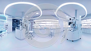 Interior of operating room in modern clinic 360