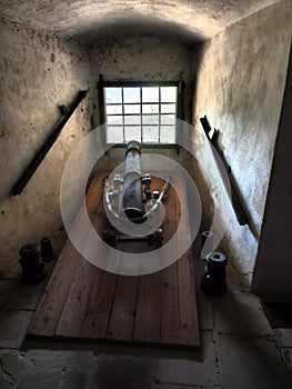 The interior of the Orava castle where there are beautiful antiques and cultural monuments