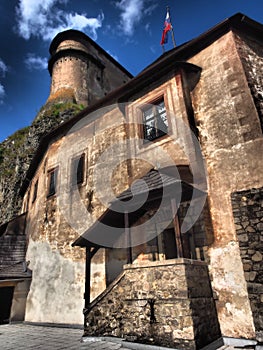 The interior of the Orava castle where there are beautiful antiques and cultural monuments