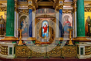 Interior of the orthodox cathedral