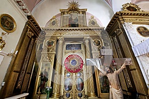 Interior Orthodox Church of the Mother of God `Joy of All who sorrow`, Bolshaya Ordynka, Moscow, Russia