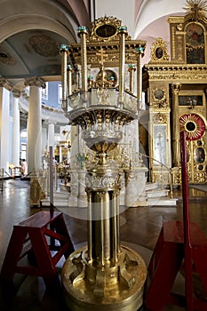 Interior Orthodox Church of the Mother of God `Joy of All who sorrow`, Bolshaya Ordynka, Moscow, Russia