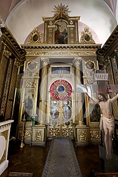 Interior Orthodox Church of the Mother of God `Joy of All who sorrow`, Bolshaya Ordynka, Moscow, Russia