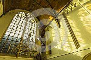 Interior of The Oude Church (De Oude Kerk)