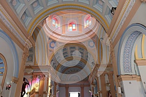 Interior of Our Lady of Angels Church in Puducherry, India