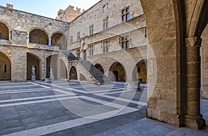 Interior of The Palace of the Grand Master of the Knights of Rhodes Greece
