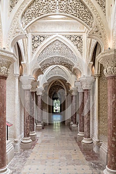 Interior of the Palace of Monserrate in the outskirts of Sintra in Portugal