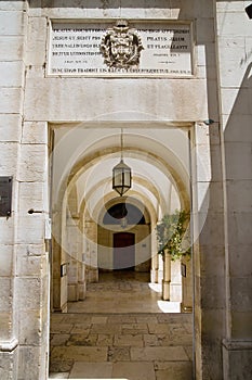 The interior of the palace Pontius Pilate, jerusa photo