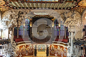 Catalan music palace in Barcelona, Catalonia, Spain