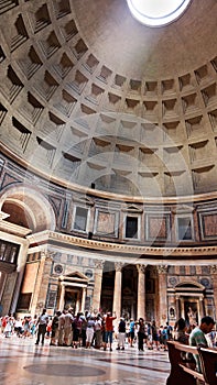Interior of Pantheon, Rome, Italy - 17 August 2010