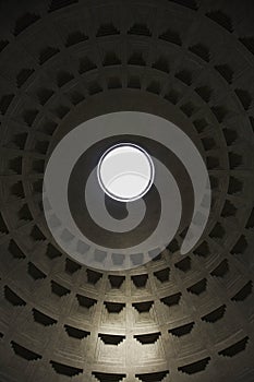 Interior in Pantheon, Rome, Italy.