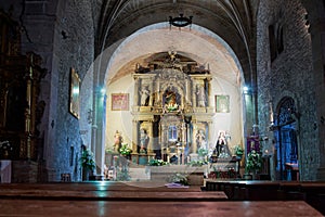 Interior of Parish Church of Our Lady of the Assumption, La Alberca, Salamanca, Spain photo