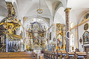 Interior of the Parish Church in Traunkirchen