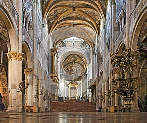 Interior of Parma cathedral