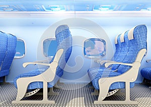 Interior passenger aircraft.