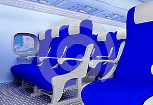 Interior passenger aircraft.