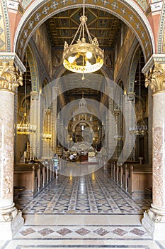 interior of Pecs Cathedral, Baranya County, Hungary