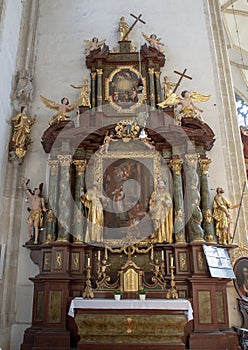 Interior Piarist Church, Krems on the Danube, Austria