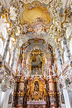 Interior of Pilgrimage Church Germany