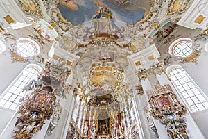 Interior of Pilgrimage Church Germany