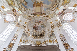 Interior of Pilgrimage Church Germany