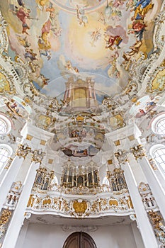 Interior of Pilgrimage Church Germany