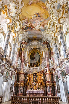 Interior of Pilgrimage Church Germany