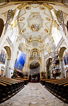 interior of pilgrimage church, Wambierzyce, Poland