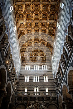 Interior of the Pisa Cathedral Dome on Piazza dei Miracoli in Pisa