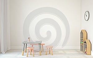 Interior of playroom. 3d render.