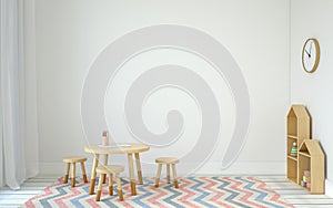 Interior of playroom. 3d render.