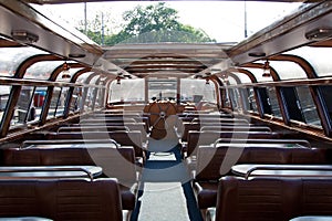 Interior of pleasure boat