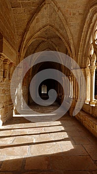 Interior of Poblet Monastery in Spain