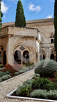 Interior of Poblet Monastery in Spain