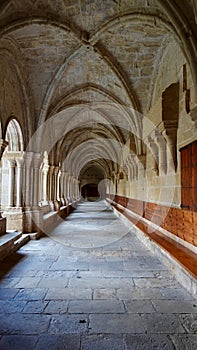 Interior of Poblet Monastery in Spain