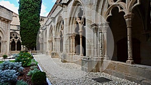 Interior of Poblet Monastery in Spain