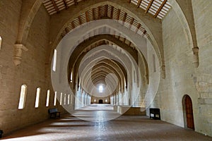 Interior of Poblet Monastery in Spain