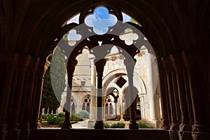 Interior of Poblet Monastery in Spain