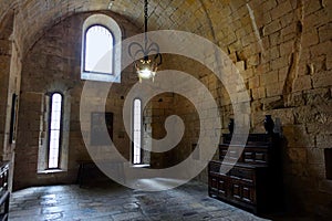 Interior of Poblet Monastery in Spain