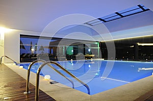 Pool with Skylight, Luxury Interior, Home, Indoor photo