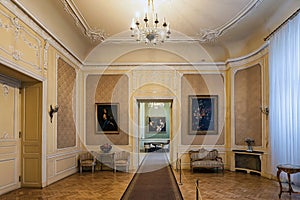 Interior of the Potocki Palace in Lviv, Ukraine.