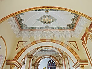 interior of prag mahal , bhuj, gujrat, india