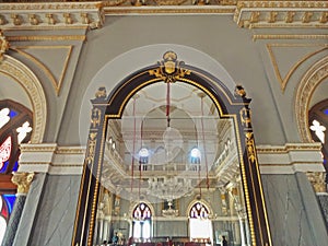 interior of prag mahal , bhuj, gujrat, india