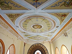 interior of prag mahal , bhuj, gujrat, india