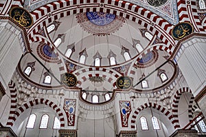 Interior of Prince Mosque, Sehzade Camii, Istanbul, Turkey photo