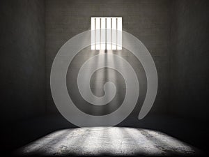 Interior of a prison cell