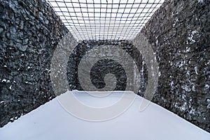 Interior of prison cell