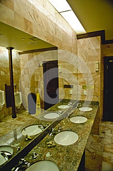 Interior of a Public Restroom