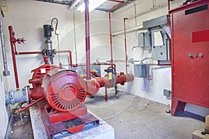 The Interior Of A Pump House